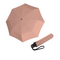 KNIRPS A.200 MEDIUM DUOMATIC Zebra Peach - elegantný dámsky plnoautomatický dáždnik