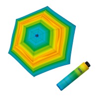 Fiber Havanna Happy green - dámsky skladací dáždnik