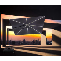 myZone 220 x 300 cm LED - záhradný naklápací bočný slnečník