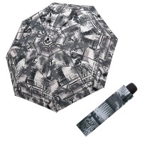 Hit Mini Youth Black & White - dámsky skladací dáždnik