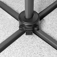 RAVENNA 330 cm - veľký záhradný výkyvný slnečník s bočnou tyčou