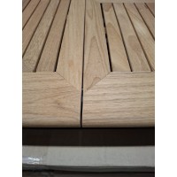 Stôl CONCEPT rozkladací s teakovou doskou - 2. akosť (N291)