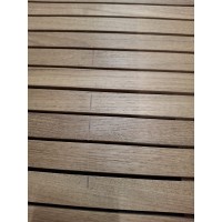 Stôl CONCEPT rozkladací s teakovou doskou - 2. akosť (N291)