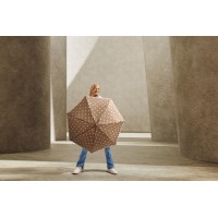 KNIRPS T.760 DOT ART TAUPE - elegantný hoľový vystreľovací dáždnik