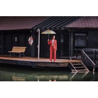 Elegance AC Bohéme Fragil - dámsky luxusný dáždnik s potlačou