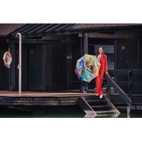 Elegance AC Bohéme Fragil - dámsky luxusný dáždnik s potlačou