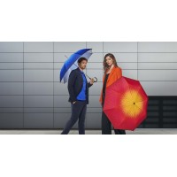 Carbonsteel Mini Slim Fusion red/yellow - dámsky skladací dáždnik