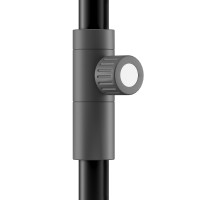 KNIRPS APOLL BLACK 240 x 240 cm - záhradný stredový slnečník