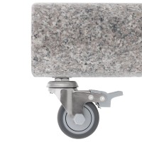 Pojazdný žulový stojan KNIRPS 70 kg svetlý