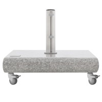 Pojazdný žulový stojan KNIRPS 70 kg svetlý