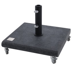 Pojazdný žulový stojan KNIRPS 50 kg čierny