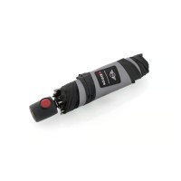 Knirps MINI duomatic Reflective black - dizajnovy plne automatický dáždnik