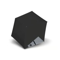 Knirps MINI duomatic Reflective black - dizajnovy plne automatický dáždnik